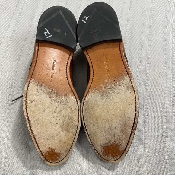 Allen Edmonds Clifton Walnut Brown leather cap toe shoes, size 10D - Picture 10 of 13